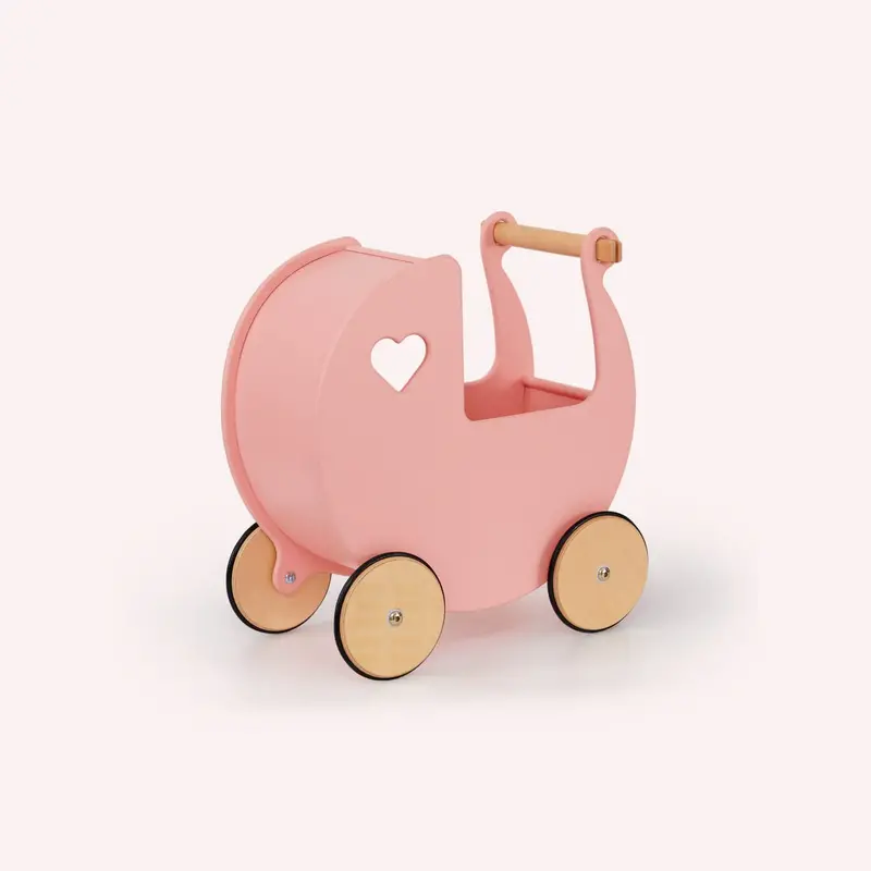 Classic Dolls Pram - Pink 1