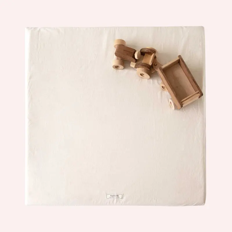 Cotton Padded Play Mat - Light Natural 1