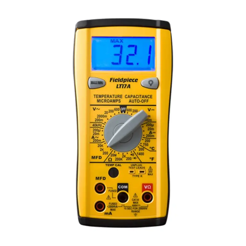 Digital Multimeter - Backlit W/Temperature, Capacitance 1