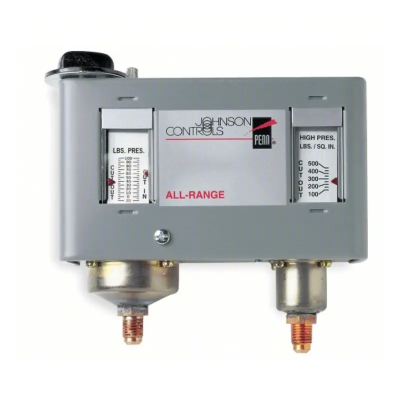 Dual Pressure Control: Spst, 20 In Hg To 100, 100 To 500, 7 To 50 - Manual Reset Hs 1