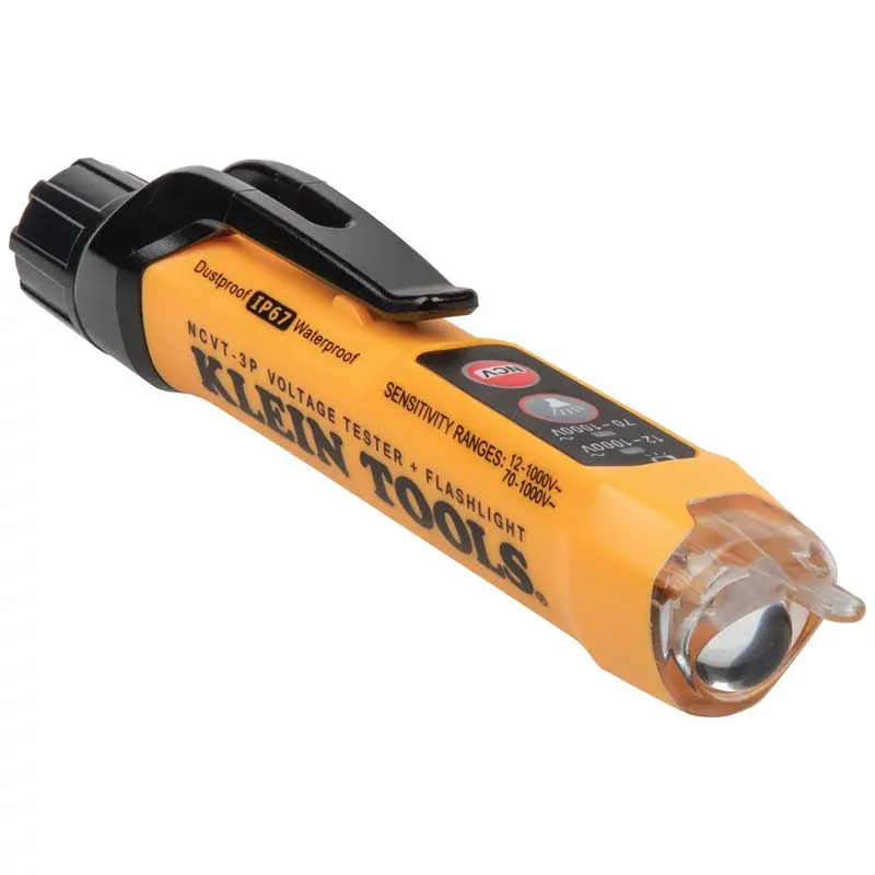 Dual Range Non-Contact Voltage Tester With Flashlight, 12 - 1000V Ac 1