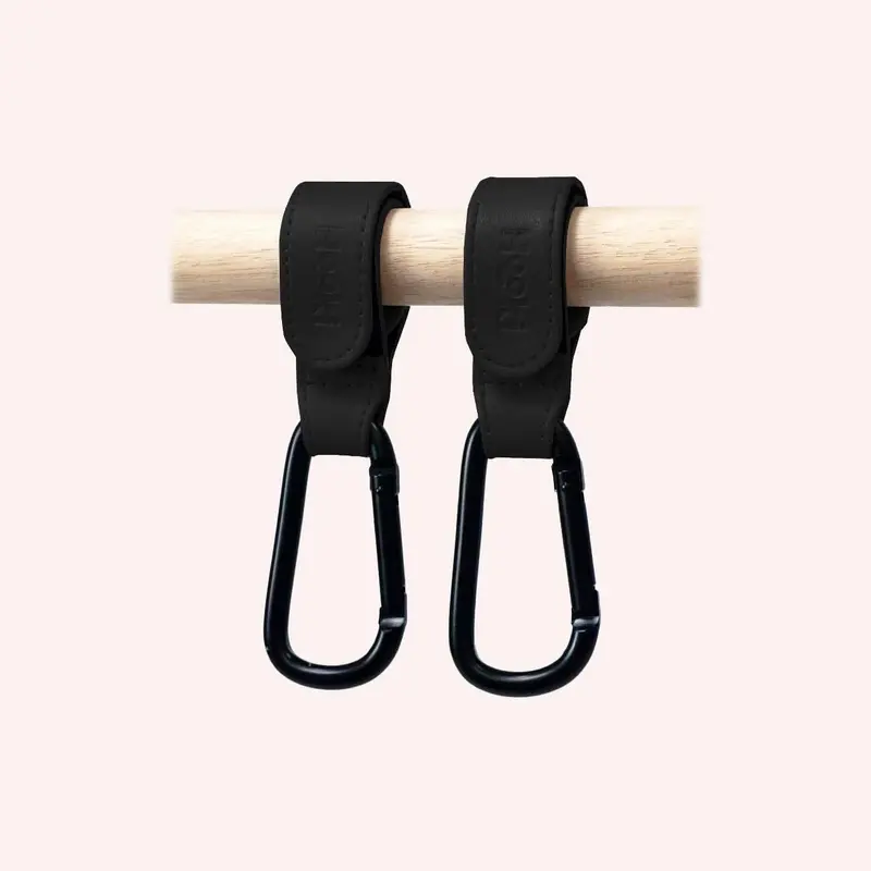 Duo Pram Clip Hook Set - Black 1
