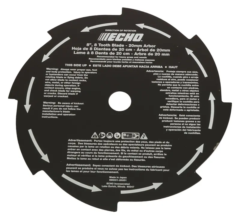 Echo Original Equipment Blade 8" - 8 Tooth (20 Mm Arbor)  - 69600120331 1