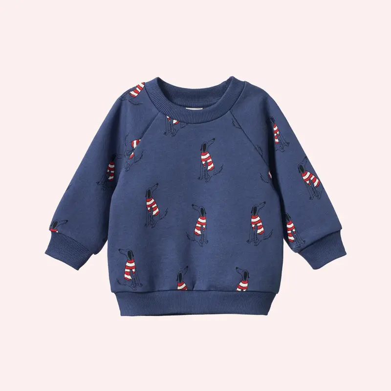 Emerson Sweater - Best Friend Indigo Print 1