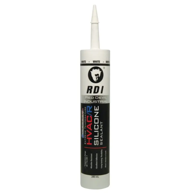 Extreme Temperature Hvac/R Silicone Sealant, Long-Lasting Weather-Resistant Adhesive, White 1