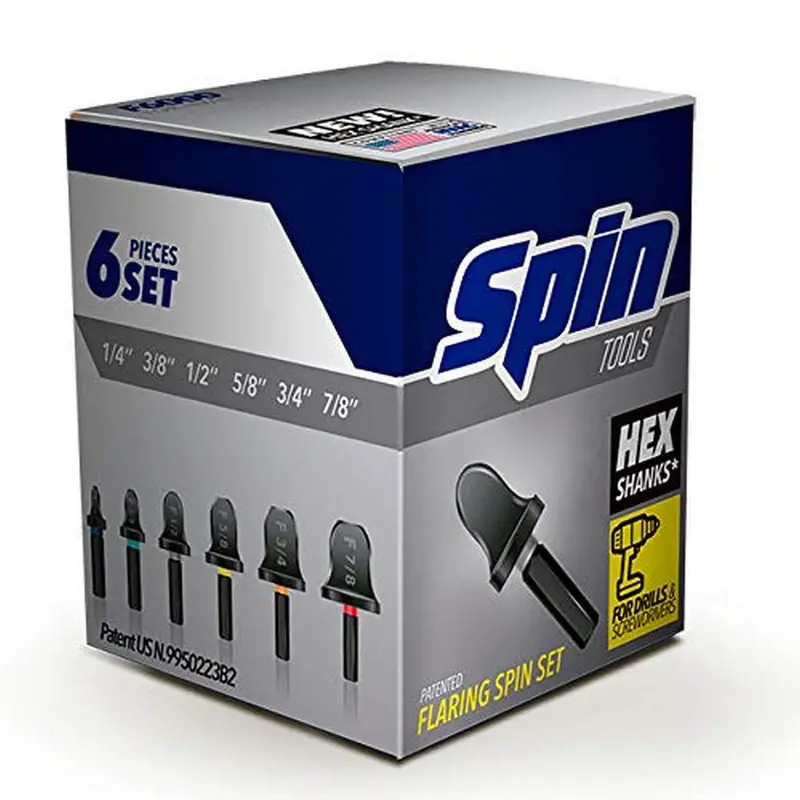 F6000 Flaring Spin Set 1/4" To 7/8" Size - 6-Piece 1
