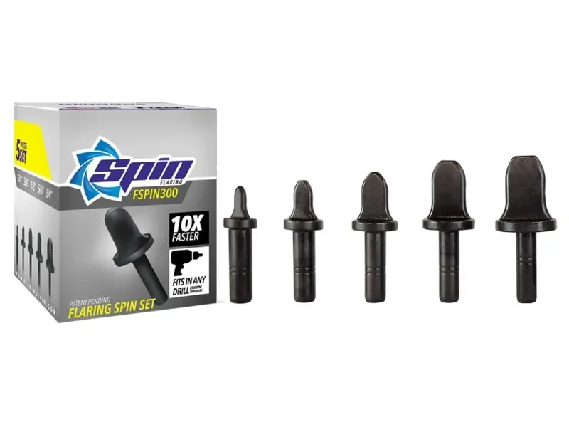 Flaring Spin Set 1/4" To 3/4" Sizes - 5 Pieces 1