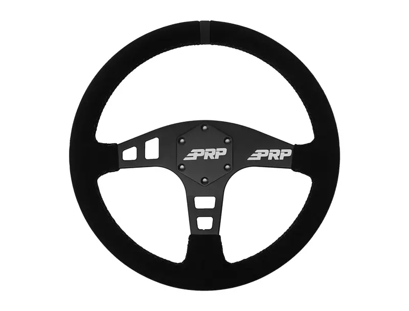 Flat Suede Steering Wheel 1