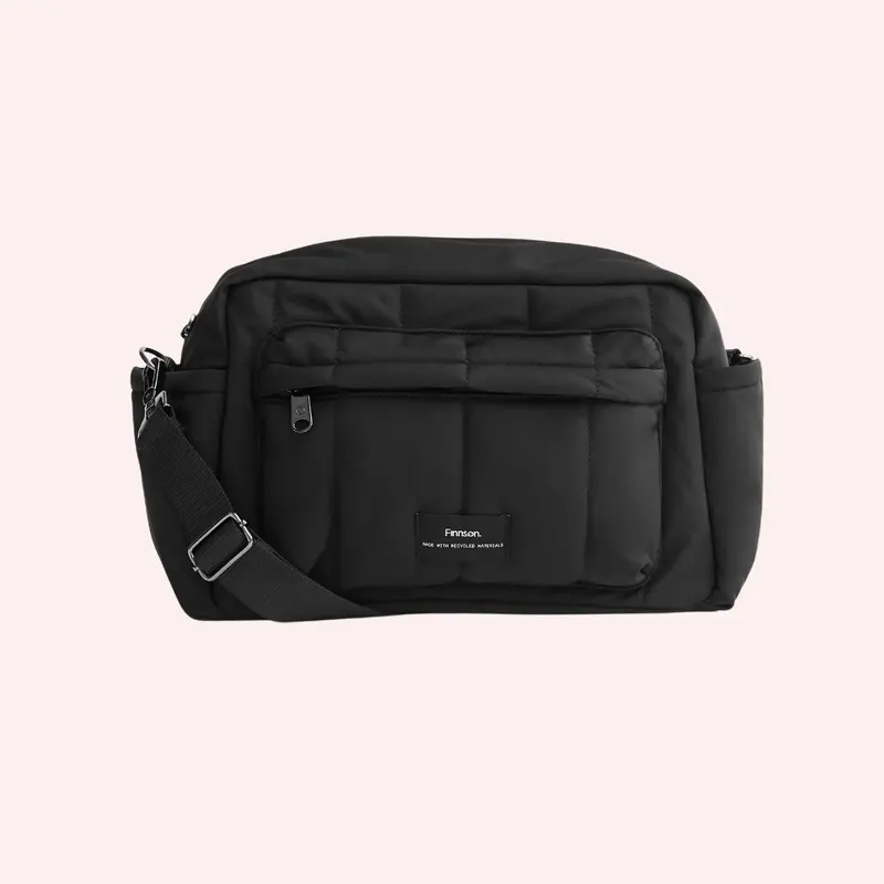 Freya Eco Oversized Stroller Organiser - Black 1