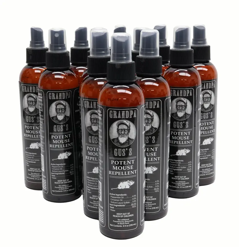 Grandpa Gus's (12 Pack) Rodent 8 Oz Bottle Spray  - A-B1gsb8a15,12 1
