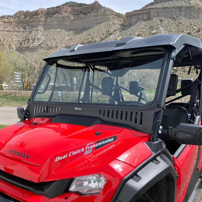 Honda Pioneer 1000 Vented Glass Windshield 1