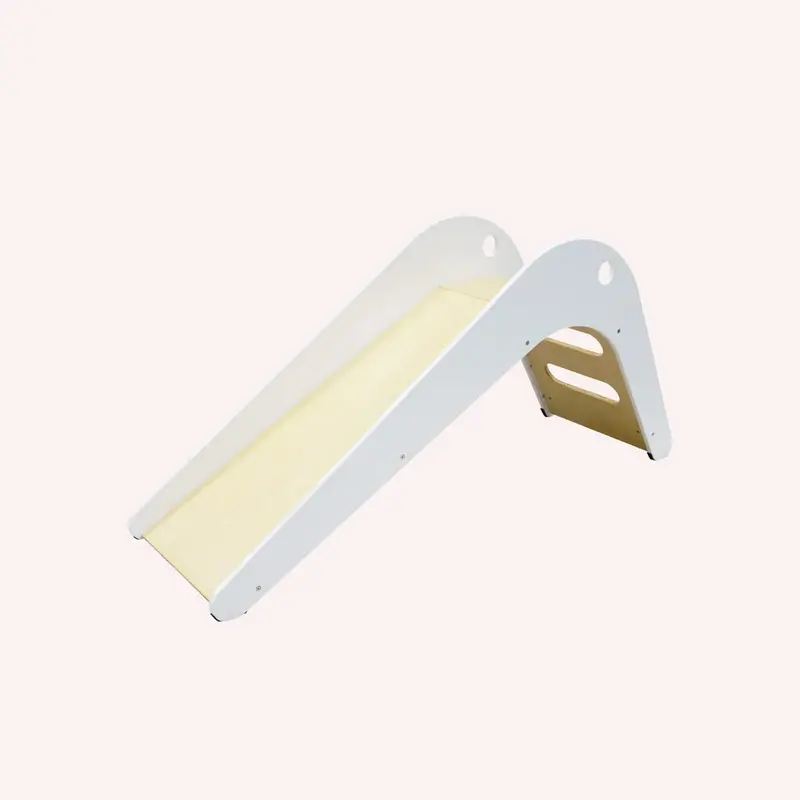 Indoor Wooden Slide - White/Birch 1