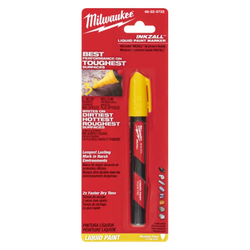 Inkzall™ Yellow Liquid Paint Marker 1