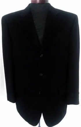 Jack Victor- Black 100% Cashmere Sport Coat- Size 43R 1