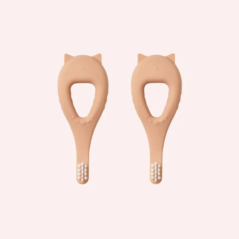 Janelle Cat Toothbrush 2 Pack - Tuscany Rose 1