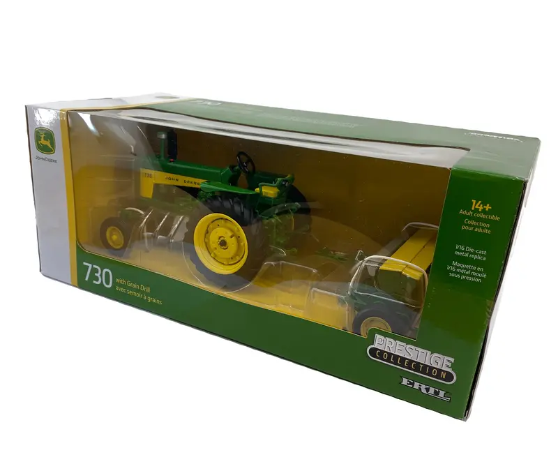 John Deere 1/16 730 With Grain Drill Prestige Collection - Lp77315 1