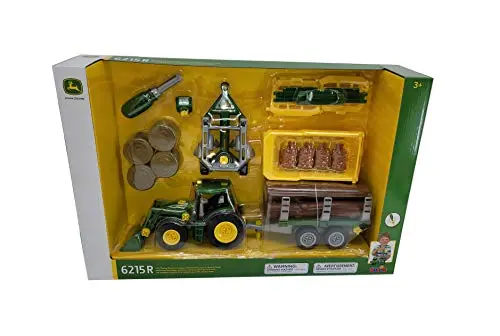 John Deere 6215R Tractor With Trailer Set - Lp76146 1