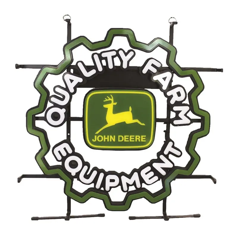 John Deere Gear Led Neon Style Sign - Lp87738 1