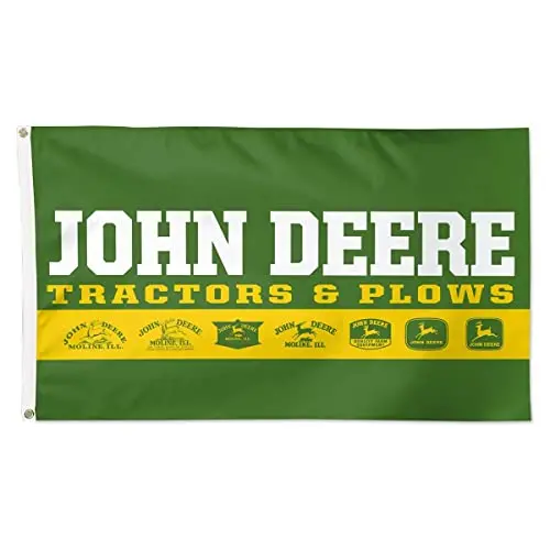 John Deere Green Vintage Logo Dlx Flag - Lp79683 1