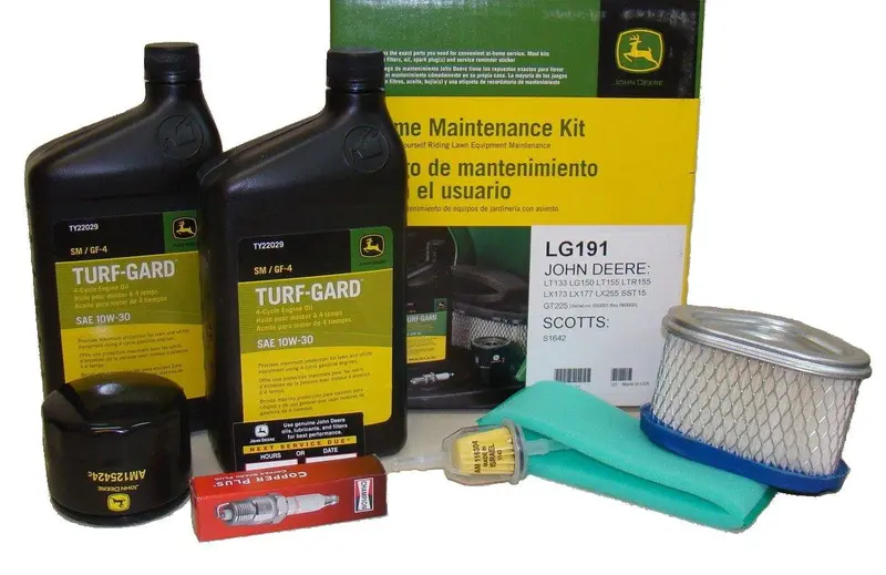 John Deere Maintenance Kit For Lt133, Lt150, Lt155, Lx173, Lx255 Sst15 Gt225 Lawn Mower Filters, Oil Lg191 1