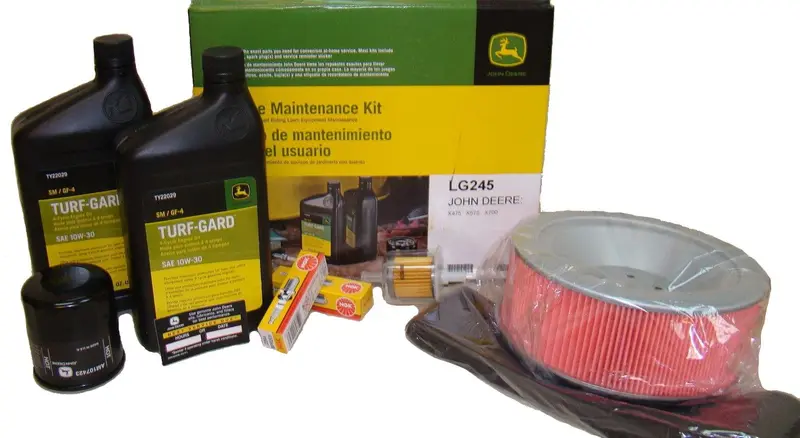 John Deere Maintenance Kit For X475, X575, X700 With Kawasaki Engine, Filter, Air Element, Spark Plugs, Oil Lg245 1
