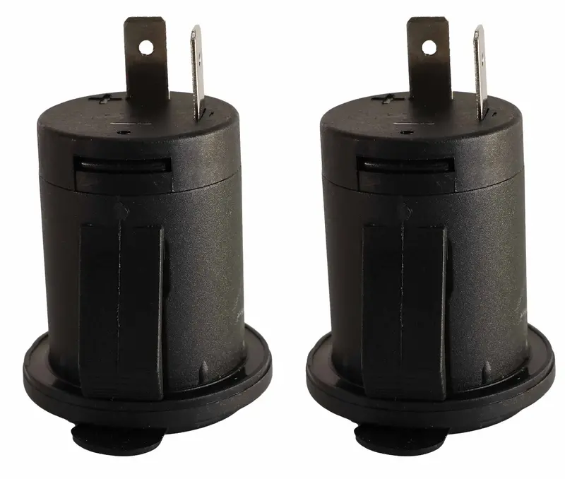 John Deere Original Equipment 12 Volt Socket Outlet (2-Pack) - M166830 1