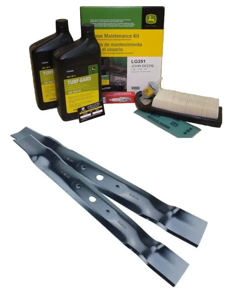 John Deere Original Equipment Model L100 Maintenance Kit + Standard Blades 1