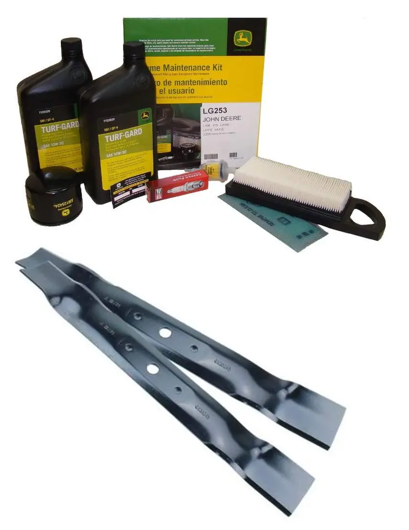 John Deere Original Equipment Model L108 Maintenance Kit + Standard Blades 1