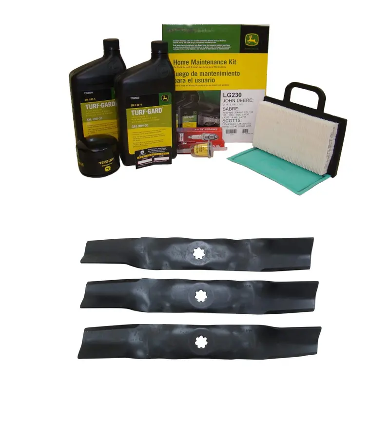 John Deere Original Equipment Model La140 Maintenance Kit + Highlift Blades 1
