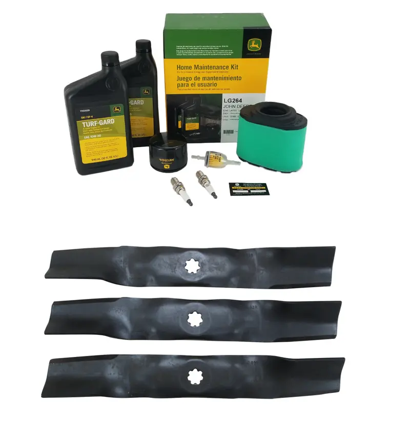 John Deere Original Equipment Model La165 Maintenance Kit + Highlift Blades 1
