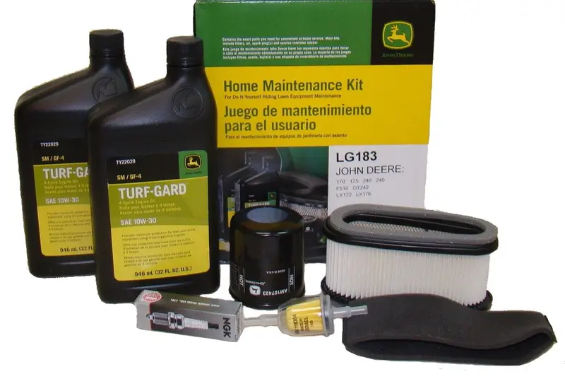 John Deere Original Equipment Model Lx176 Maintenance Kit + Standard Blades, 38" Mower Deck 1