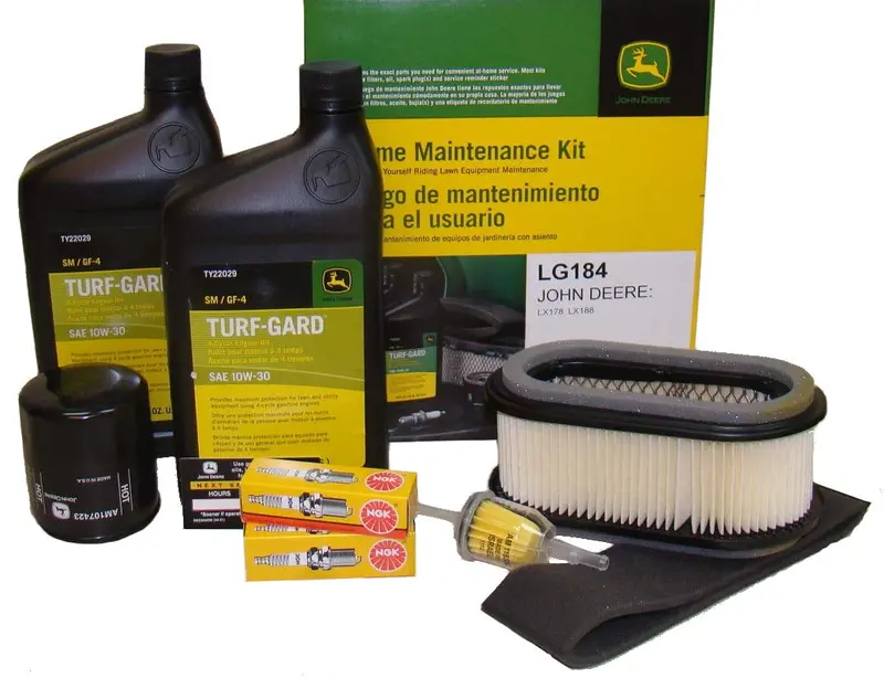 John Deere Original Equipment Model Lx188 Maintenance Kit + Standard Blades, 38" Mower Deck 1