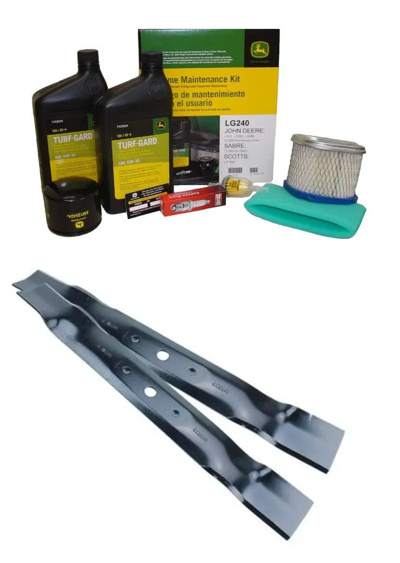 John Deere Original Equipment Models L110 Maintenance Kit + Standard Blades 1