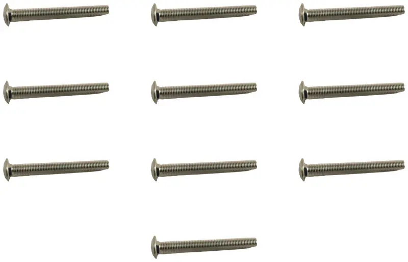 John Deere Original Equipment Round Head Square Neck Bolt, M8 X 80 (10-Pack) - 03M7267 1