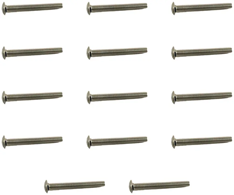 John Deere Original Equipment Round Head Square Neck Bolt, M8 X 80 (14-Pack) - 03M7267 1