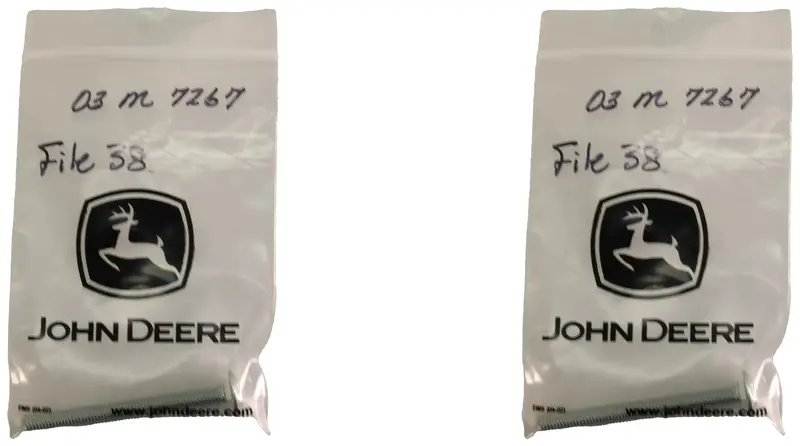 John Deere Original Equipment Round Head Square Neck Bolt, M8 X 80 (2-Pack) - 03M7267 1