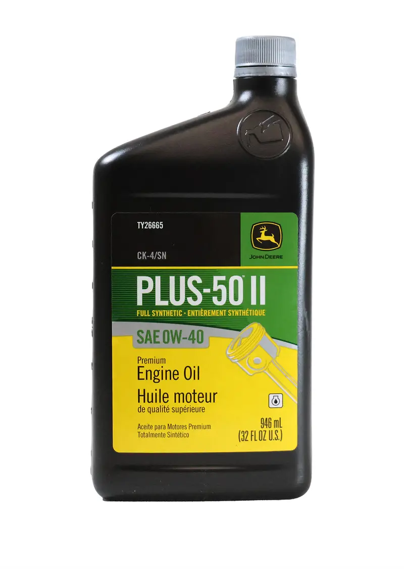 John Deere Plus-50 Ii Full Synthetic Sae 0W-40 Engine Oil - Ty26665 1