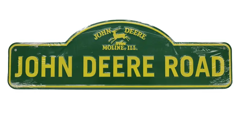 John Deere Road Metal Sign - Lp86786 1
