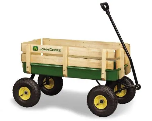 John Deere Steel Stake Wagon Green 1
