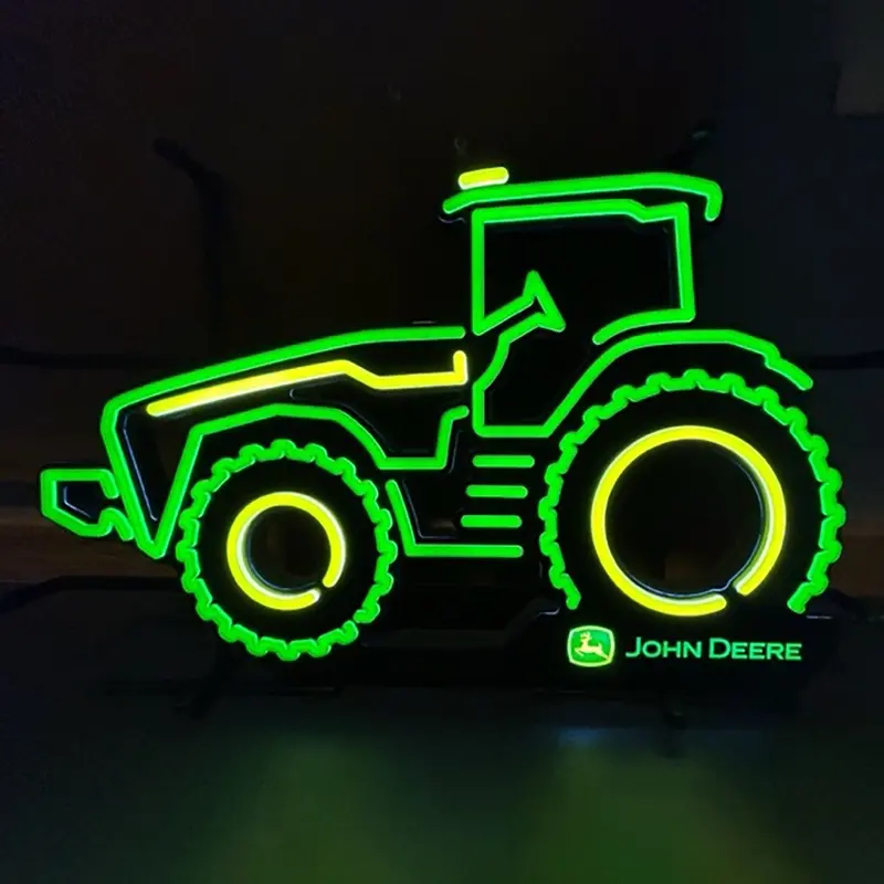John Deere Tractor Led Neon Style Sign - Lp86782 1