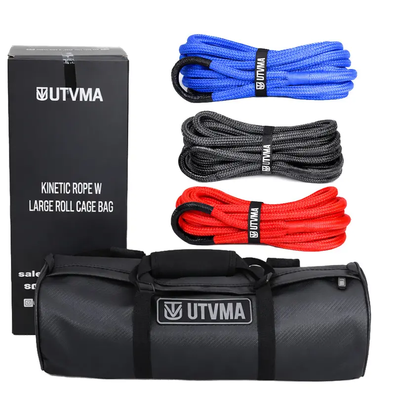 Kinetic Recovery Rope With Heavy Duty Roll Cage Bag 1