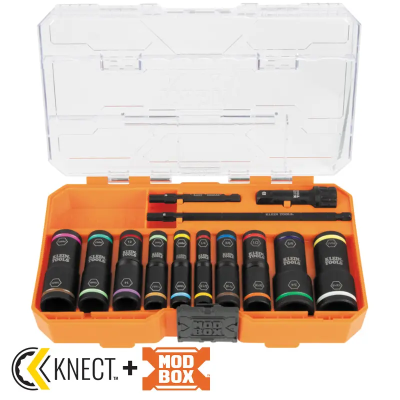 Knect™ Flip-20 Impact Socket Set, Sae And Metric, 13-Piece 1