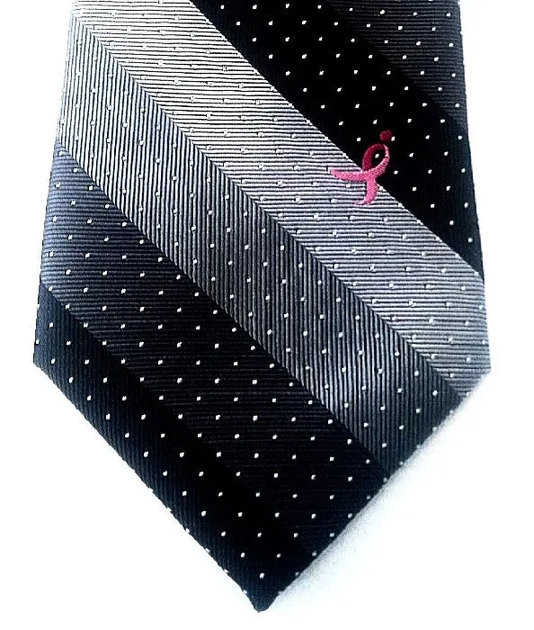 'Knots For Hope'- Cure For Breat Cancer Novelty Tie 1