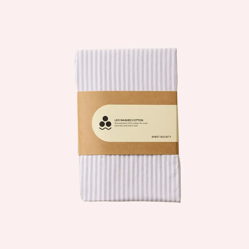Leo Washed Cotton Fitted Bassinet Sheet - Rue 1