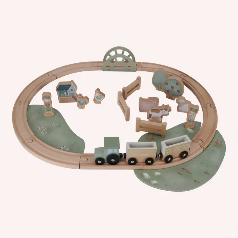 Little Farm Wooden Train Track 1