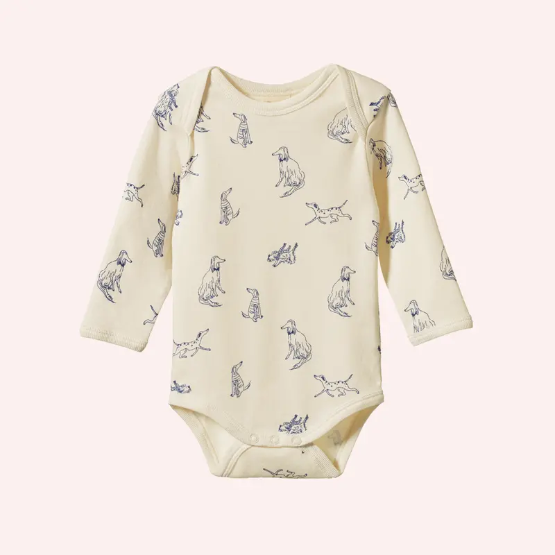 Long Sleeve Bodysuit - Best Friend Print 1