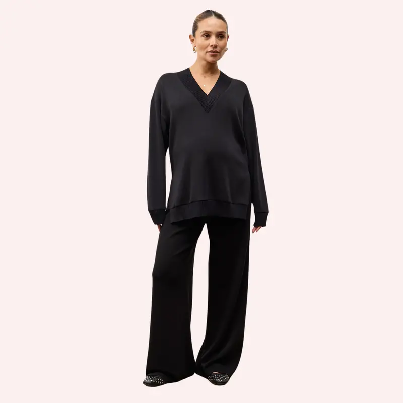Lucia Lounge Pant - Black 1