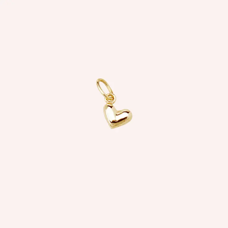 Mini Heart Pendant Yellow Gold 1