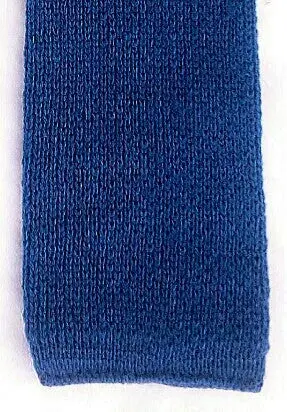 New- Alexander Julian Skinny Blue Woven Wool Tie 1