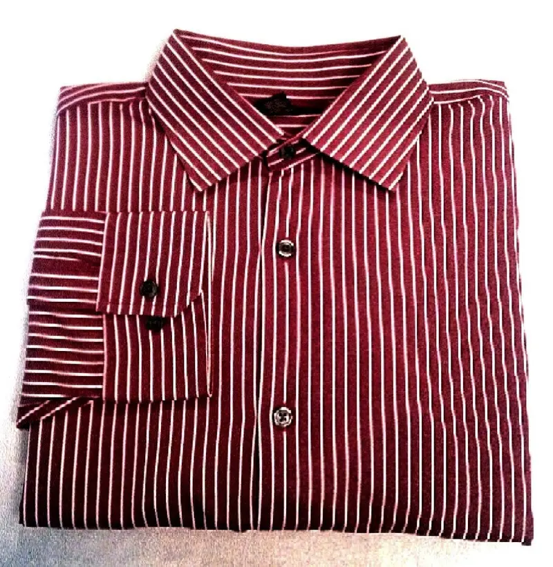 New- Banana Republic Red Stripe Fashion Shirt- Size L (16-16.5) 1